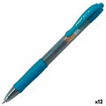 Gel-Stift Pilot G-2 Blau türkis 0,4 mm (12 Stück)