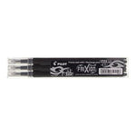 Ersatzteilset Pilot Frixion 0,7 Stift 3 Stücke Schwarz (12 Stück)