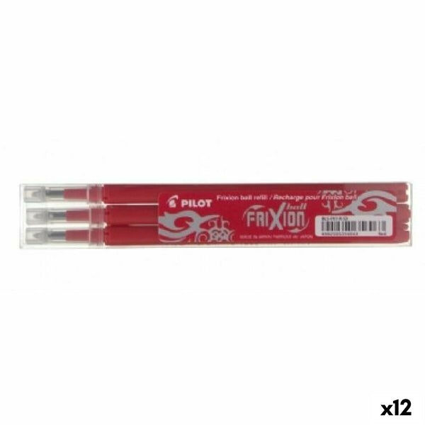 Ersatzteilset Pilot Frixion 0,7 Stift 3 Stücke Rot (12 Stück)