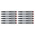 Kugelschreiber mit Flüssigtinte Uni-Ball Rollerball Jestsream SX-210 Rot 12 Stück