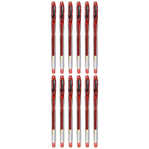 Flüssigtintenstift Uni-Ball Rollerball Signo Basicos UM-120 Rot 0,5 mm (12 Stücke)