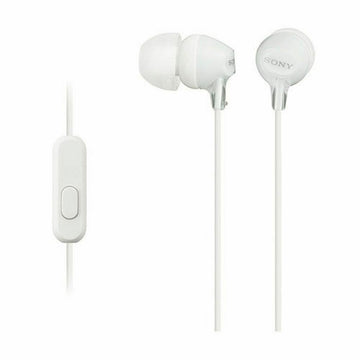 Kopfhörer mit Mikrofon Sony MDR-EX155AP in-ear Weiß