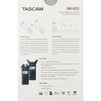 Rekorder Tascam DR-07X Blau Schwarz