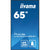 Monitor Videowall Iiyama ProLite LH6565UHSB-B1 65" 4K Ultra HD 50 - 60 Hz 60 Hz