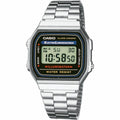 Unisex-Uhr Casio A168WA-1YES Schwarz Silberfarben