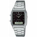 Unisex-Uhr Casio AQ-230A-1DMQYES Schwarz Silberfarben