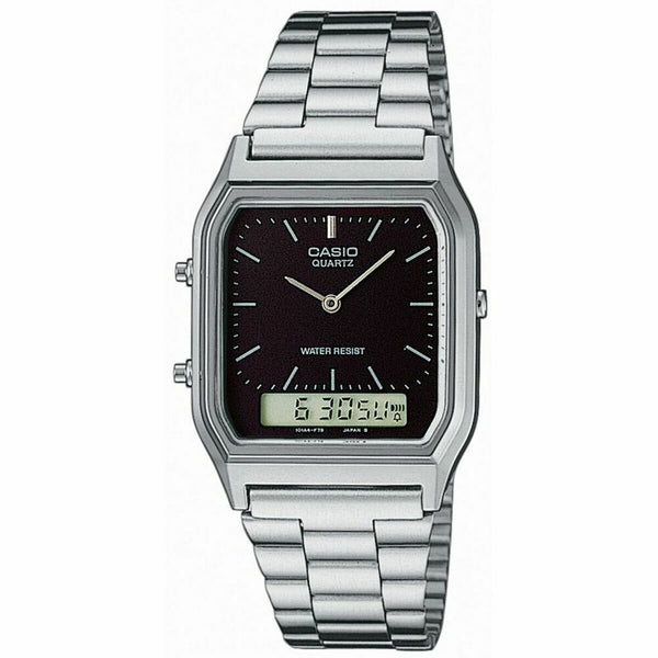 Unisex-Uhr Casio AQ-230A-1DMQYES Schwarz Silberfarben