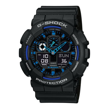 Herrenuhr Casio G-Shock GA-100-1A2ER Ø 51 mm Schwarz Bunt