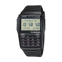 Herrenuhr Casio DATABANK CALCULATOR Schwarz Grau