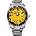 Herrenuhr Citizen OF COLLECTION - MARINE 1760 ECO DRIVE - YELLOW Gelb Silberfarben (Ø 43 mm)