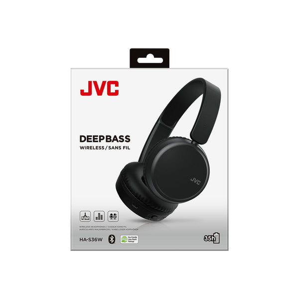 Bluetooth Kopfhörer mit Mikrofon JVC HA-S36W Schwarz