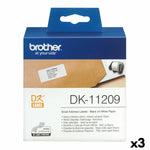 Drucker-Etiketten Brother DK-11209 Schwarz/Weiß 62 x 29 mm (3 Stück)