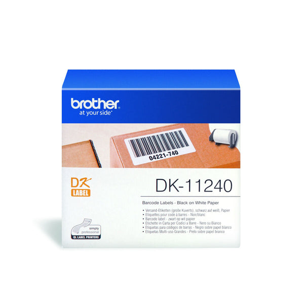 Drucker-Etiketten Brother DK-11240 Weiß Schwarz/Weiß