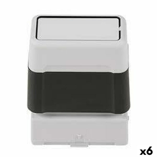 Siegel Brother    22 x 60 mm Schwarz (6 Stück)