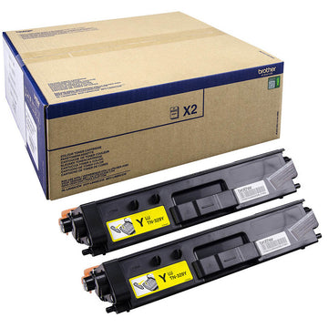 Original Toner Brother TN-329YTWIN Gelb Schwarz