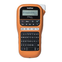 Tragbares, elektrisches Etikettengerät Brother PTE110VP LCD Orange Schwarz/Orange
