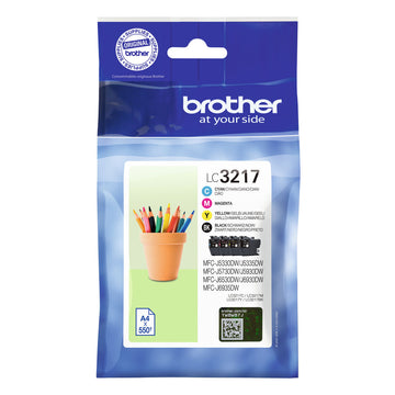 Original Tintenpatrone Brother LC3217VAL Bunt Schwarz/Zyanblau/Magenta/Gelb