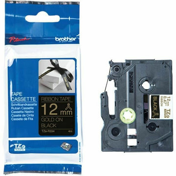 Laminiertes Klebeband zur Kennzeichnung von Maschinen Brother TZE-R334 Schwarz