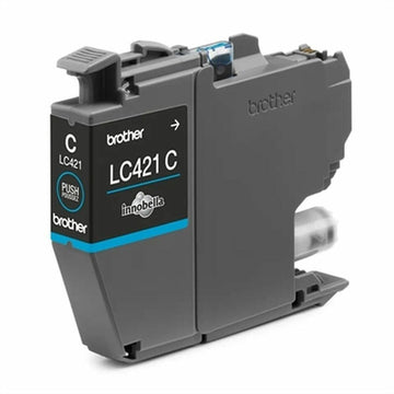 Original Tintenpatrone Brother LC421C Türkis