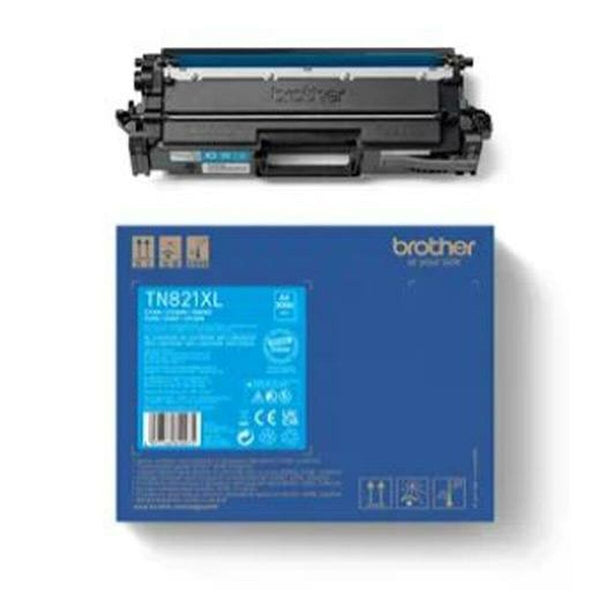 Original Toner Brother TN-821XLC Schwarz Türkis