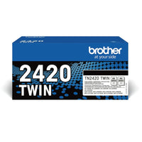 Original Tintenpatrone Brother TN2420TWIN Schwarz