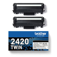 Original Tintenpatrone Brother TN2420TWIN Schwarz