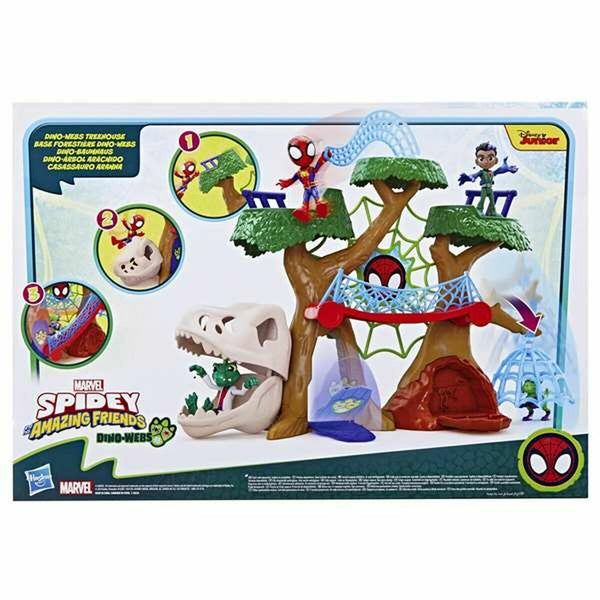 Playset Hasbro Base forestal con Dino-Webs de Spidey