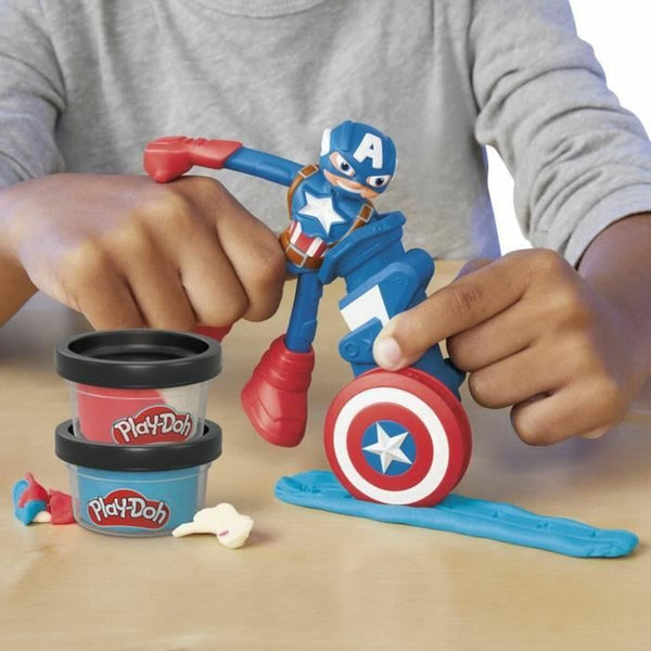 Knetspiel Play-Doh Capitán América Set Stamper Shield Bunt