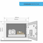 Safe mit elektronischem Schloss Yale YSV/250/DB1 16,3 L Schwarz Edelstahl