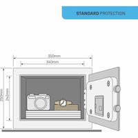 Safe mit elektronischem Schloss Yale YSV/250/DB1 16,3 L Schwarz Edelstahl