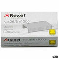 Heftklammern Rexel 26/6 6 mm 1000 Stücke (20 Stück)