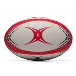 Rugby Ball Gilbert G-TR4000 Weiß 28 cm Rot