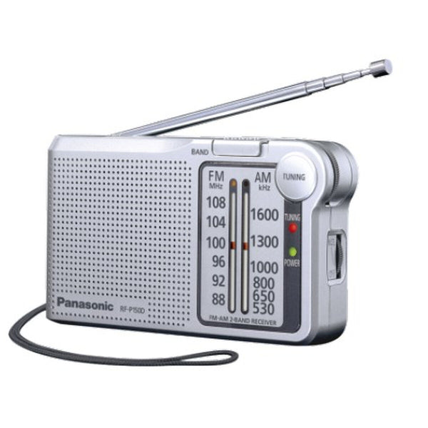 Tragbares Radio Panasonic Silberfarben