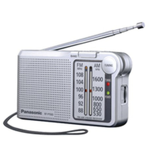 Tragbares Radio Panasonic Silberfarben