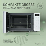 Mikrowelle mit Grill Panasonic NN-GM21QWEPG Weiß 20 L