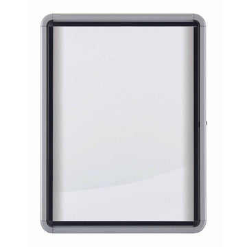 Korkplatte Nobo Weiß Aluminium