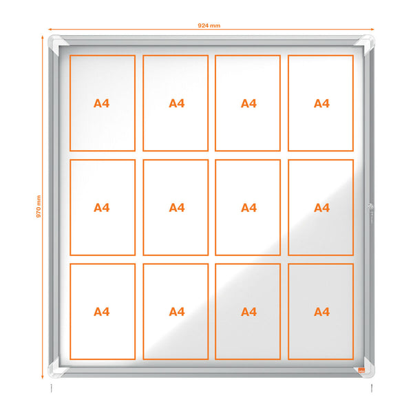 Anschlagbrett Esselte Weiß Aluminium Kristall 100 x 97,2 x 4,5 cm