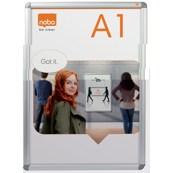 Anschlagbrett Nobo Aluminium Polypropylen