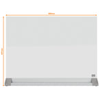 Magnettafel Nobo Weiß Kristall