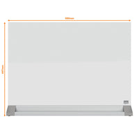 Magnettafel Nobo Weiß Kristall