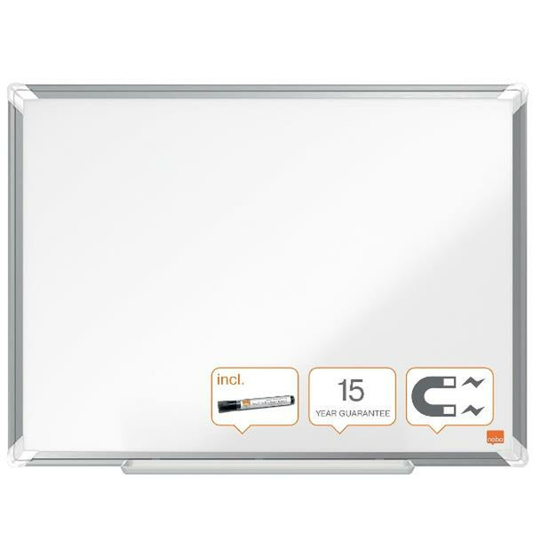 Magnettafel Nobo Premium Plus Weiß Aluminium Stahl