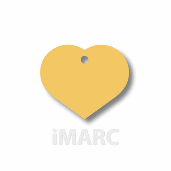 Identifikationsschild für Halsband Imarc Heart Gelb