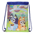 Rucksacktasche mit Bändern Bluey Marineblau 26 x 34 x 1 cm