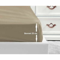 Spannbetttuch Lovely Home Beige Doppelbett 180 x 200 180 x 200 cm