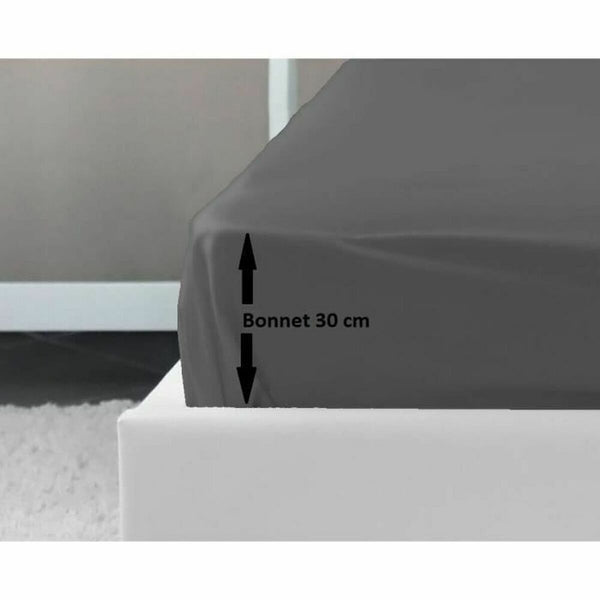 Spannbetttuch Lovely Home Grau Dunkelgrau 180 x 200 180 x 200 cm