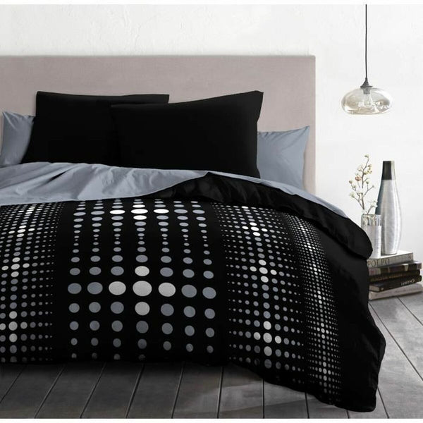 Bettdeckenbezug HOME LINGE PASSION Steevy Schwarz 220 x 240 cm