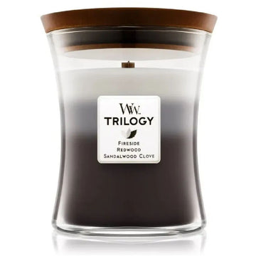 Duftkerze Woodwick Trilogy Medium Warm Woods