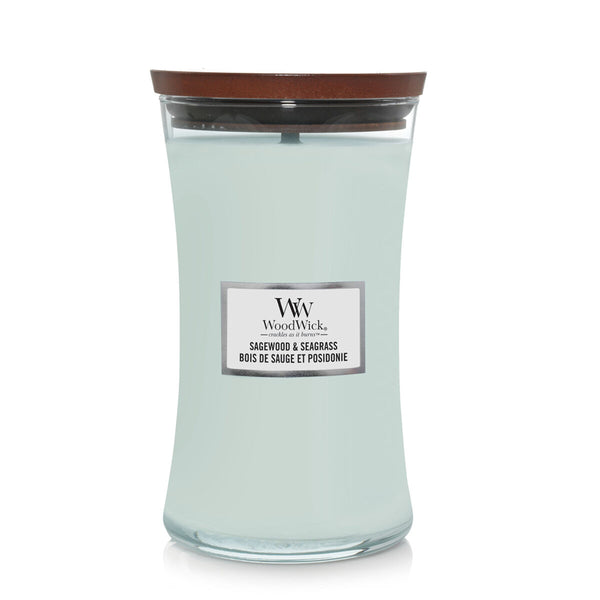 Duftkerze Woodwick Sagewood & Seagrass 610 g