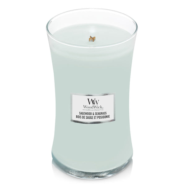 Duftkerze Woodwick Sagewood & Seagrass 610 g
