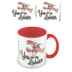 Henkelbecher Friends You Are My Lobster Weiß Rot 315 ml